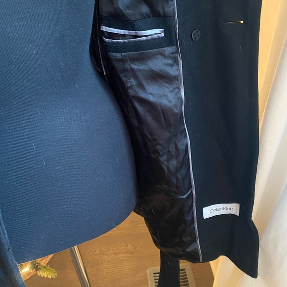 Calvin Klein - Black Trench Coat - Picture 4 of 7